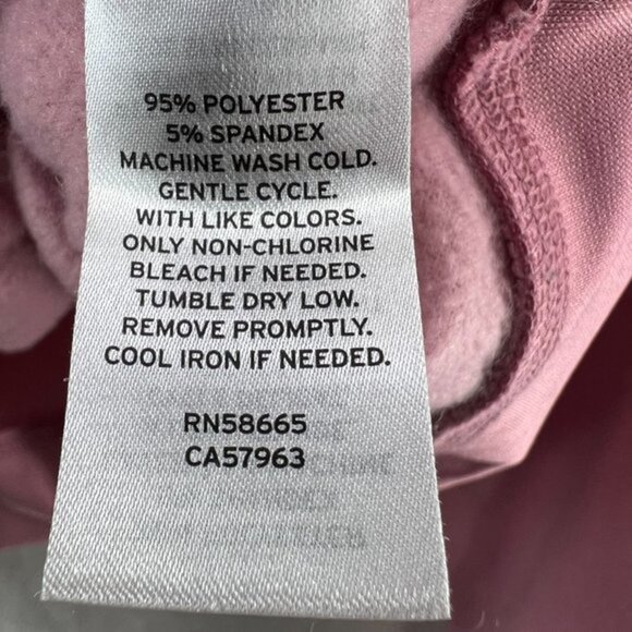 ABOUND Cropped Sweatshirt Womens Small Cozy Fleece Pink‎ Mauve Lounge Athleisure - Picture 5 of 7